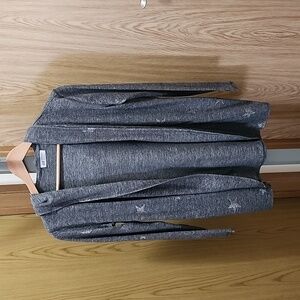 Women's h&m hooded cardigan with star pattern - size M